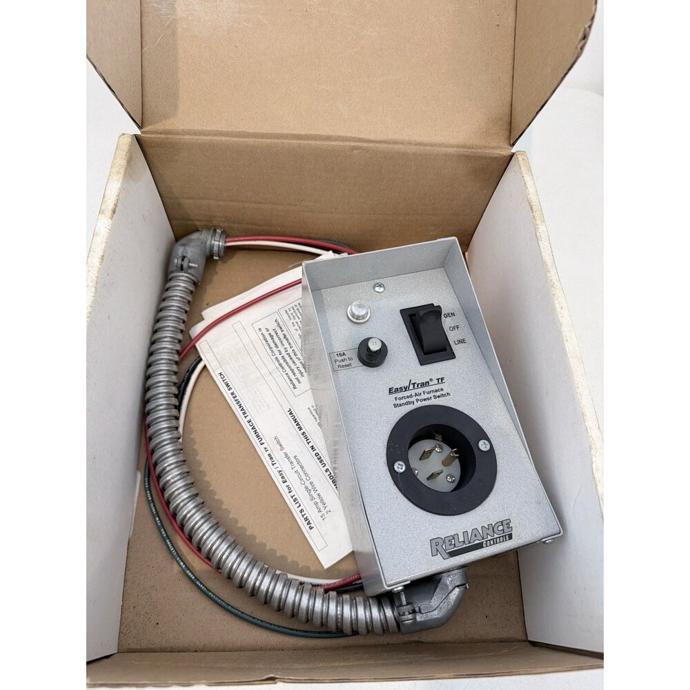 Reliance TF151W Transfer Switch - Gray , Included/Attached is Outdoor rate Box